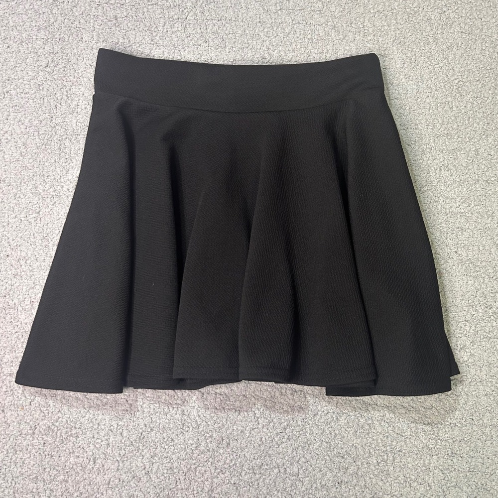 Urban Coco Skater Circle Skirt S Black Flared Mini High Waist‎ Preppy Coquette